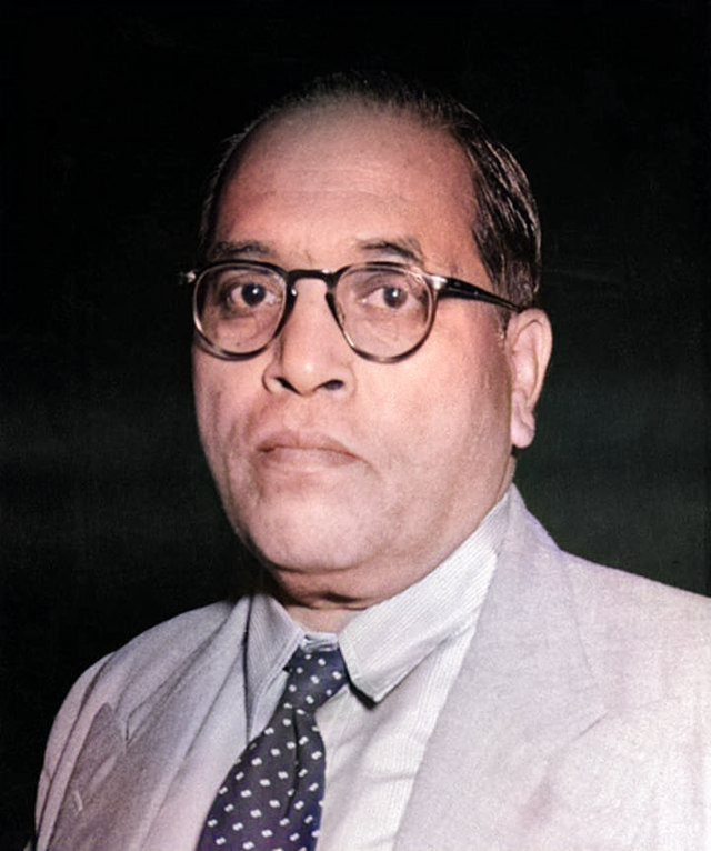Dignified portrait of Dr. B. R. Ambedkar
